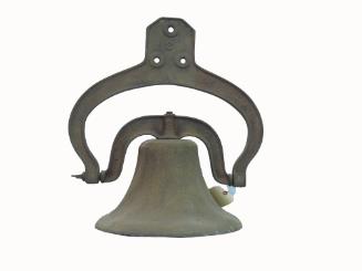 Bell from Olive Milling Co., 1882-1900
Orange, Orange County, California
Iron and rope; 21 × …