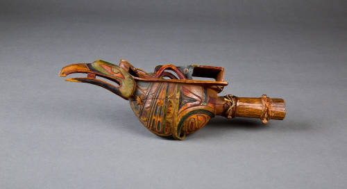 Raven Rattle, late 19th Century
Tlingit culture; Fort Wrangell, Alaska
Wood, pigment and ceda…