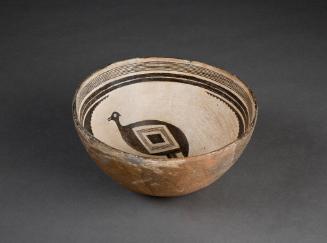 Bowl, 1000-1300
Mimbres culture; Southwest
Ceramic and pigment; 4 1/2 x 9 in.
F81.64.1
Gift…