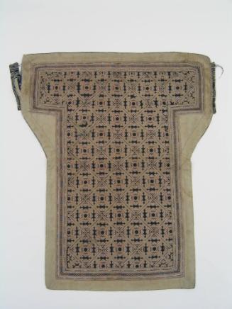 Baby Carrier Panel, early 20th Century
Miao culture; China
Cotton; 22 × 26 1/4 in.
2019.22.6…