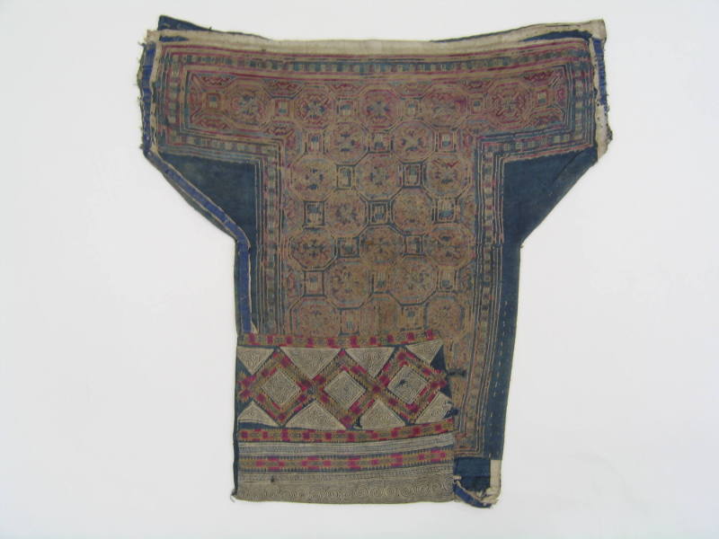 Baby Carrier Panel, early 20th Century
Miao culture; China
Linen and pigment; 26 × 26 3/4 in.…