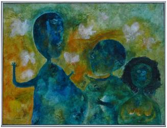 Encandemo, 1960s
Felipe Orlando (Mexican, 1911-2001)
Oil on canvas; 23 5/8 × 31 7/8 in.
79.1…