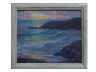Coastline,early 20th century
Nellie Gail Moulton (American, 1878-1972)
Oil on masonite; 12 × …