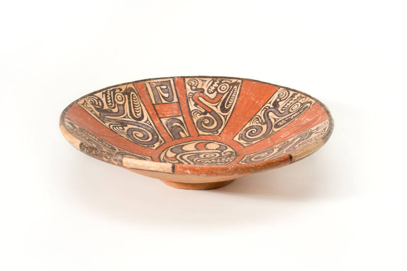 Plate with Six Saurians, c. 800-1000 A.D.
Macaracas style; Central Panama
Ceramic and paint; …