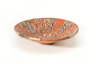 Plate with Six Saurians, c. 800-1000 A.D.
Macaracas style; Central Panama
Ceramic and paint; …