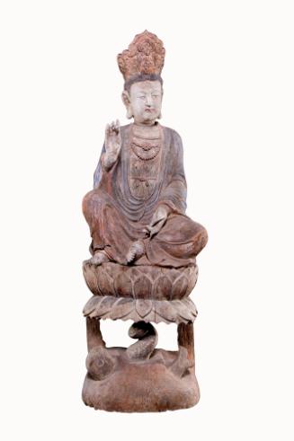 Guanyin Sculpture
late Ming dynasty (1600-1643)
Carved and painted wood
Gift of Anne and Lon…