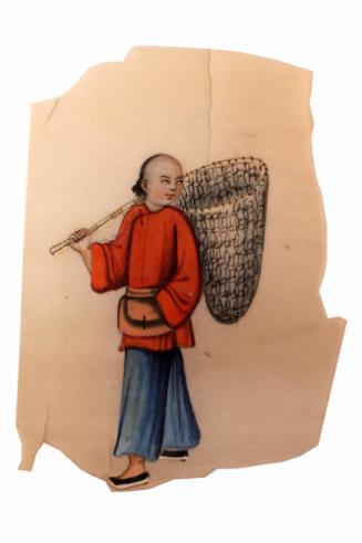 Export Painting of a Man with Net, 19th Century
Unknown Cantonese artist; Canton (Guangzhou), …