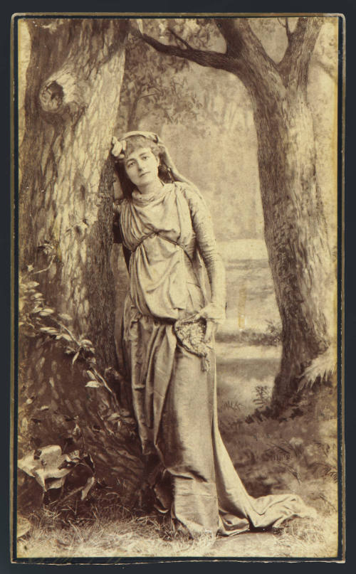 Modjeska as "Rosalind", 1882
Unknown Photographer
Photographic print on board; 12 1/4 × 7 1/2…