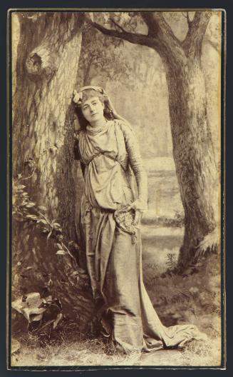 Modjeska as "Rosalind", 1882
Unknown Photographer
Photographic print on board; 12 1/4 × 7 1/2…