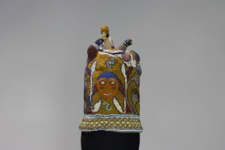 Chief's Crown, early to mid 20th Century
Unrecorded Yoruba artist; Nigeria
Fabric, gold, shel…