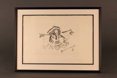 Untitled (Woman with Two Changelings), 1962
Pitseolak Ashoona (Inuit, 1904-1983); Cape Dorset,…