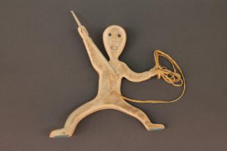 Hunter with Spear, date unknown
Inuit; Canadian Arctic, Canada
Bone; 7 × 7 × 2 1/2 in.
2013.…