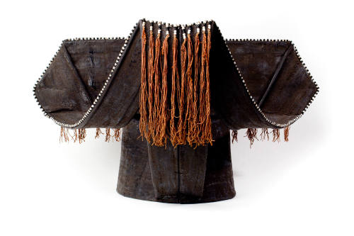 Wedding Headdress, 20th Century
Yao people; China
Leather and beads; 21 x 11 1/2 x 12 in.
20…