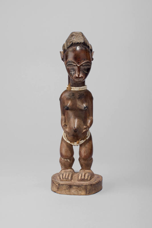 Standing Female Spirit Figure, late 19th to early 20th Century
Baule culture; Ivory Coast
Woo…