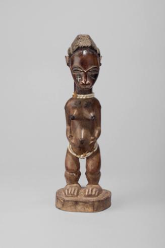 Standing Female Spirit Figure, late 19th to early 20th Century
Baule culture; Ivory Coast
Woo…