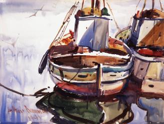 Fishing Boats, 1941
Arthur Edwaine Beaumont (English-born American, 1890-1978)
Watercolor on …