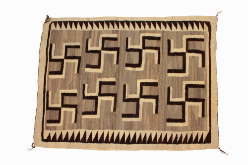 Early Crystal Trading Post Style Rug, c. 1920
Navajo; Arizona, United States
Wool and vegetal…