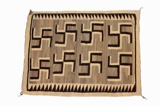 Early Crystal Trading Post Style Rug, c. 1920
Navajo; Arizona, United States
Wool and vegetal…