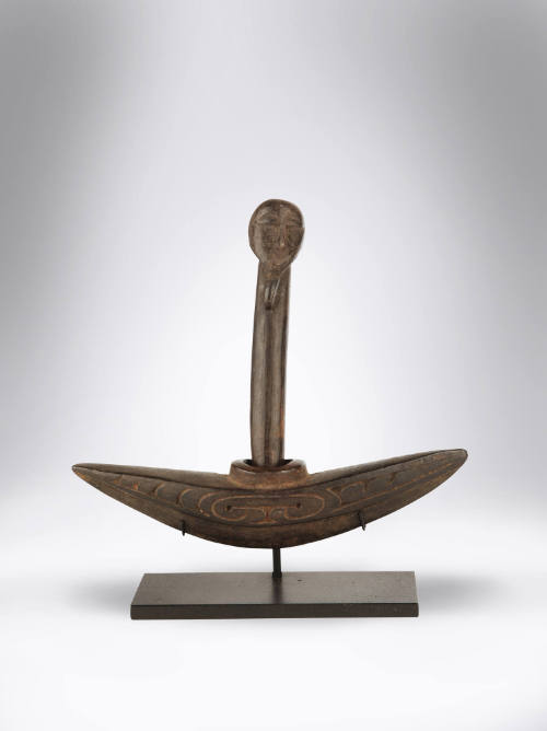 Betel Nut Mortar (Dap Dap), 20th Century
Papua New Guinea, Melanesia
Wood; 5 3/4 × 6 × 1 1/4 …