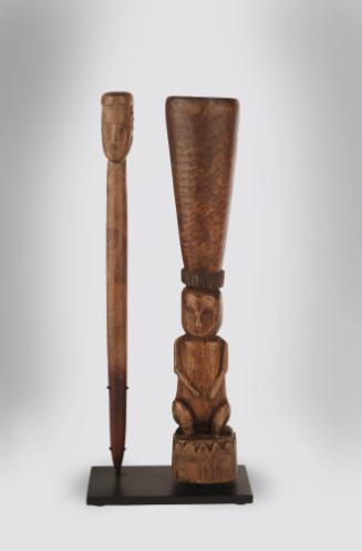Betel Nut Mortar and Pestle (Dap Dap), 20th Century
Papua New Guinea, Melanesia
Wood; 10 1/2 …