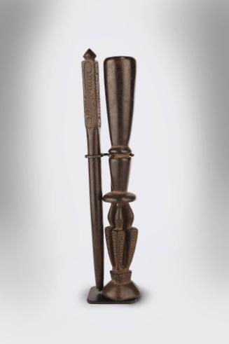 Betel Nut Mortar and Pestle (Dap Dap), 20th Century
Papua New Guinea, Melanesia
Wood; 13 3/4 …