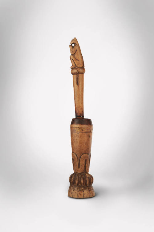 Betel Nut Mortar and Pestle (Dap Dap), 20th Century
Papua New Guinea, Melanesia
Wood; 9 1/2 ×…