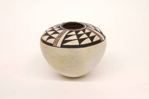 Black-on-White Pottery Jar, c. 1965	
Acoma culture; Acoma Pueblo, New Mexico, United States
C…