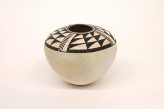 Black-on-White Pottery Jar, c. 1965	
Acoma culture; Acoma Pueblo, New Mexico, United States
C…