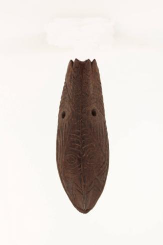 Coconut Shell Whistle, 20th Century
Papua New Guinea, Melanesia 
Coconut shell; 5 3/8 × 1 3/4…