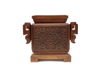 Incense Burner-Shaped Clock, c. 1933
Han culture; Shanghai, China
Bronze, wood, metal, and pa…