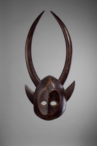 Bamana Helmet Mask, 20th Century
Bamana people; Mali
Wood; 29 1/2 x 13 1/2 x 12 1/4 in.
87.2…