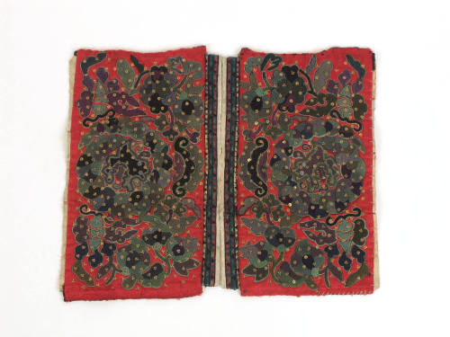 Sleeve Panel, 20th Century
Miao culture; Guizhou Province, China
Cotton and silk; 12 5/8 × 15…