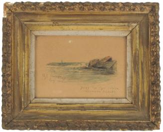 Untitled, 1902
W. H. Hutchings 
Watercolor; 8 × 9 3/4 × 1 5/8 in.
2014.4.3
Gift of Mrs. Dia…
