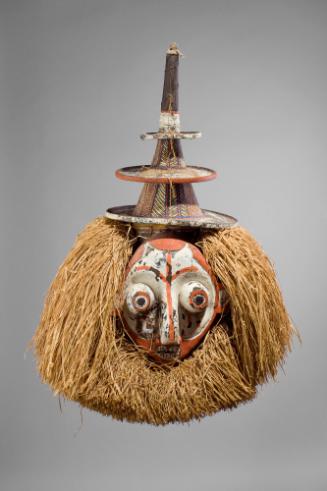 Initiation Mask, mid 20th Century
Yaka people; Democratic Republic of  the Congo
Wood, raffia…