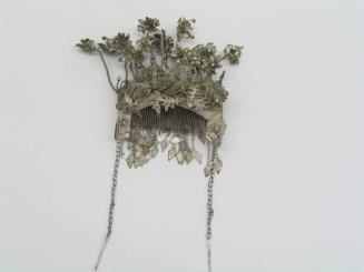 Hair Ornament, 20th Century
Miao culture; probably Guizhou Province, China
Silver and beads; …