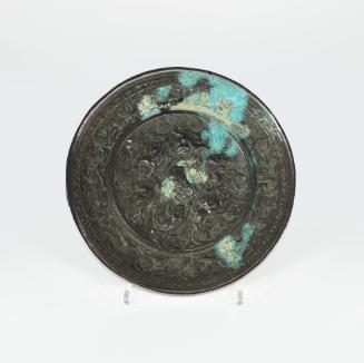 Mirror with Mythological Animal and Grape Pattern
Tang dynasty (618-907)
Bronze
Gift of Dr. …