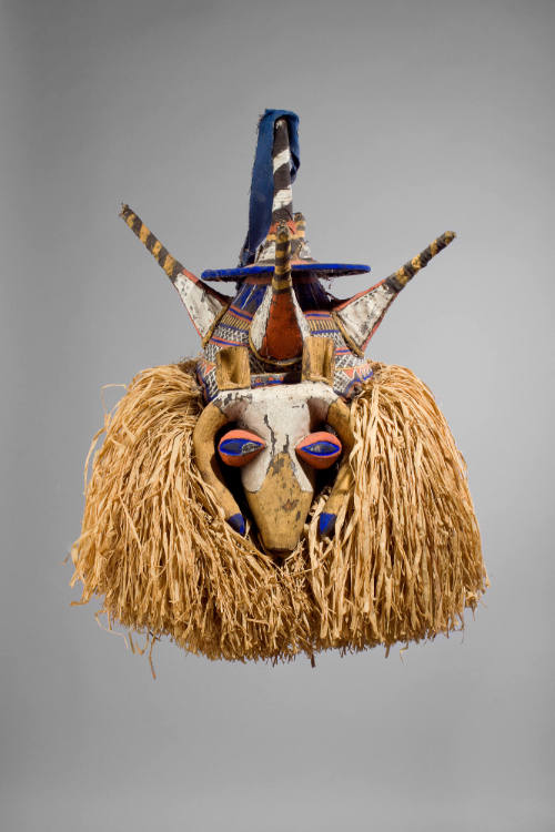 Initiation Mask, 20th Century
Yaka people; Democratic Republic of the Congo
Wood, cloth, raff…