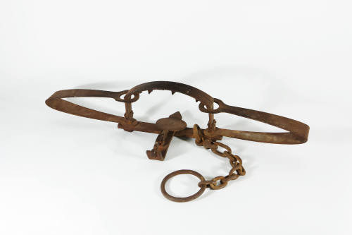 Trap Used to Snare Last Grizzly Bear of Orange County, c. 1901
Made by S. Newhouse - Oneida Co…