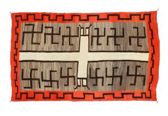 Rug, c. 1910
Navajo
Wool; 69 × 104 in.
2014.10.1
Gift of Dennis J. Aigner