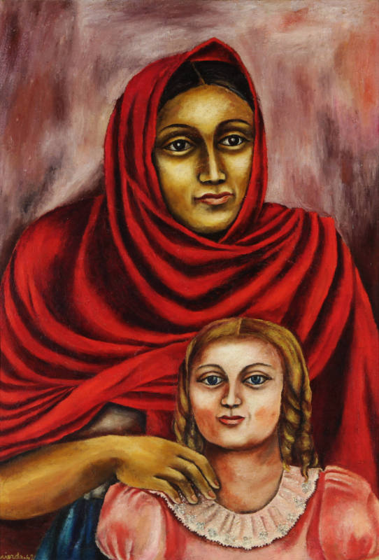 Nana and Nina, 1942
Maria Izquierdo (Mexican, 1902-1955)
Oil on canvas; 27 x 19 in.
F84.21.1…
