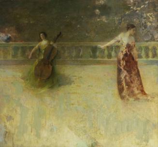 The Dance-Twilight, c. 1922
Thomas Wilmer Dewing (American, 1851-1938)
Oil on canvas; 22 x 24…