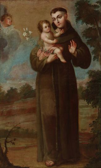 St. Anthony of Padua and Child, c. 1752
Jose de Paez (Mexican, 1715-1790)
Oil on canvas; 56 x…