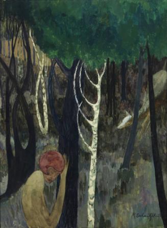 Lost in the Wood, 1928
May E. Schaetzel (American, 1870-1952)
Gouache on paper; 26 1/4 × 20 i…