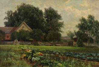 Southern Home, c. 1900
Carl Weber (German-born American, 1850-1921)
Oil on canvas; 15 x 22 in…