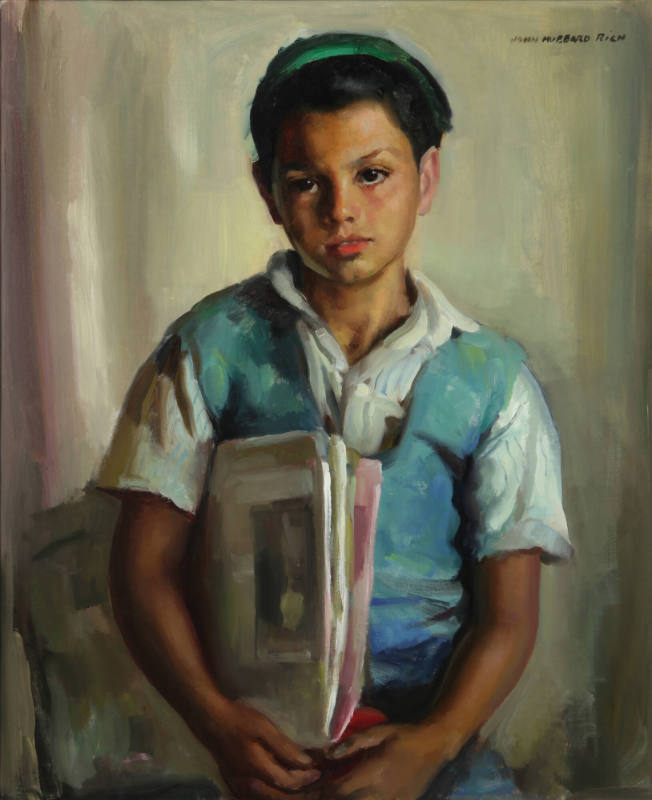 Mexican Newsboy, c. 1933
John Hubbard Rich (American, 1876-1954)
Oil on canvas; 30 x 25 in.
…