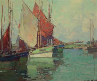Concarneau Boats, c. 1921
Edgar Alwin Payne (American, 1883-1947)
Oil on canvas; 25 x 30 in.
…
