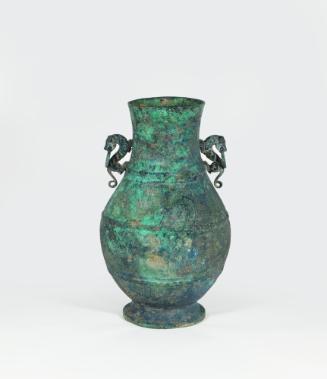 Wine Vessel (Hu)
Eastern Zhou dynasty (770-256 BCE)
Bronze
Gift of Charles and Eileen Mohler…
