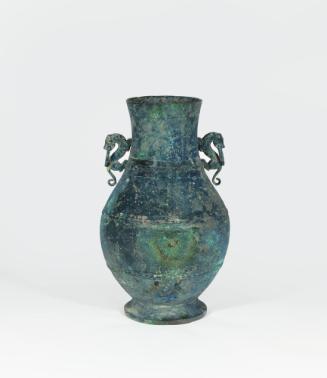 Wine Vessel (Hu)
Eastern Zhou dynasty (770-256 BCE)
Bronze
Gift of Charles and Eileen Mohler…