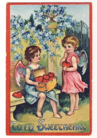 Valentine's Day Postcard, 1900-1920
Saxony, Germany
Paper and ink
31055.5
Gift of Mrs. John…