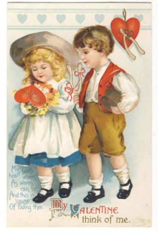 Valentine's Day Postcard, 1900-1920
Germany
Paper and ink
31055.7
Gift of Mrs. John S. Helm…